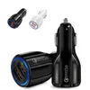 デュアル USB ポート車の充電器 2.4A リアル Led ライト車の充電器電源アダプタ iphone 11 12 13 プロマックスサムスン htc アンドロイド電話プラグ