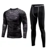 Roupas masculinas roupas esportivas ginásio de fitness ternos de compressão conjunto esporte ao ar livre jogging secagem rápida apertado w220418