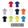 Heren polos shirt mannen solide casual katoen slank fit korte mouw zakelijke kleding luxe tee 10 kleuren