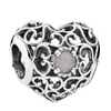 Andy Jewel Autentico 925 Sterling Silver Beads June Signature Heart Birthstone Charm Charms Adatto per gioielli in stile Pandora europeo Collana di bracciali 79