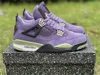2022 Authentieke 4 WMNS canyons Purple Outdoor Shoes Militaire Zwart Wit Canvas University Blue Uinon Taupe Haze Oreo Sports sneakers Maat 36-47