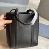 Totes Umhängetaschen Frauen Handtasche Weibliche Schwarze Leder Mode Tote Textur Freizeit Eimer 211115