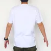 Süblimasyon Boş Tişört Beyaz Polyester Gömlek Süblimasyon Kısa Kollu T-shirt DIY Mürettebat Boyun için
