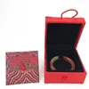 Китайский стиль шелковой парчовый браслет для ювелирных изделий подарки с винтажным браком коробки для хранения роскошной вышивки корпус