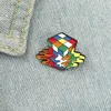 Melty Cube Enamel Pins Colorful Toy Brooch Bag Clothes Lapel Badge Cartoon Jewelry Gift for Kids Friends 6151 Q2