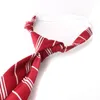 Bow remis leniwa szyja dla mężczyzn kobiety mody pasiaste krawat poliester szczupły chłopiec prezenty ślubne gumowe krawat Emel22