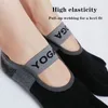 Chaussettes de Yoga pour femmes avec poignées, chaussettes professionnelles antidérapantes à cinq orteils pour Pilates, chaussettes d'athlétisme au sol en intérieur