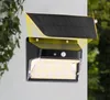 Solar Lights Outdoor 196 LED Wall Lamp 3000K 6000K Security LED Garden Light IP65 Waterproof with 3 Working Modes