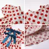 15911 Dziewczynki Summer Polka Dots Ubranie dla dzieci Krótki rękaw Bowknot Princess Casual Cotton Sukienki