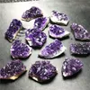 Decorative Objects & Figurines 90-400g Natural Geode Crystal Amethyst Quartz Wand Point Healing Mineral Stone Rock Home Decor Magic StoneDec