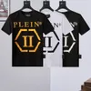 PLEIN BEAR T SHIRT Мужские дизайнерские футболки со стразами Череп Мужские футболки Классические высококачественные хип-хоп уличная футболка Повседневные футболки PB 16163