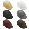 Berets Fashion Men Beret Sboy Hats Unisex Classic Western Caps Cotton Autumn Winter Warm Adjustable VisorsBerets