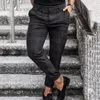 Erkekler Pantolon Pantolo Ekose Baskılı Moda Tam Uzunluk Pantolon Boş zamanlar için Pantolon Erkek Günlük Skinny Kalem Sokak Giyim 220826