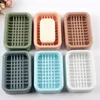 Soap Dishes Box Kitchen Double Grid Drain Boxes High-quality Plastic Dish Storage Basket Bathroom Organizer