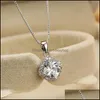 Pendant Necklaces Pendants Jewelry Selling Fine Emerald Purple Gemstone Necklace For Women Gift Drop D Dhycu