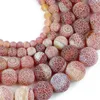 Autres perles en vrac craquelées en pierre naturelle de cornaline patinée rouge pour la fabrication de bijoux 6/8/10 / mm Accessoires de bracelet à bricoler soi-mêmeAutre Edwi22