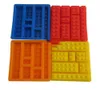 Strumenti per gelato all'ingrosso Piazza Lego Toy Brick Shape Silicone Fandont Stampo per cioccolato Stampo per cubetti di ghiaccio Cake Bakeware