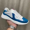 Modne męskie czarne buty na co dzień America Cup PATENTOWE skórzane trampki Wysokiej jakości lakierowane płaskie buty sportowe Czarna siateczka sznurowana Outdoor Luxury Trainer Sneakers box 38-46