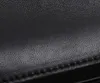 Designer Retro Black Gaby gesteppte Lammleder -Leder -Umhängetaschen Vorderklappe Diamantfäden Handtaschen Magnetische Schnappschaltung Langes Gurt Kreuzkörper Tasche Berühmte Brieftaschen 174a