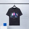 22SS NIEUWE Summer Limited Band Portret Gedrukte T-shirt Trend High End Street T-shirts Vintage gewassen ademende mode casual mannen vrouwen korte mouw tjammtx25