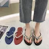 Striped Brand Designer Couples Slippers Shoes Leather Summer Footwear Fashion Female Slides Men Outdoor Flat Woman Sandals Mules Y220412