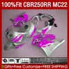 حقن MC22 250CC لهوندا CGR250 CC CBR 250RR 250 RR 90 91 92 94 94 95 1996 1997 1997 1999 1999 131NO.240 Silver Rose CBR250RR 1990 1991 1992 1993 1993 1993 1993 96 97 98 99 Fairing