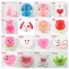 TPR Squishy Animal Fidget Toys zum Valentinstag Cartoon Pet Extrusion Vent Dekompressionsspielzeug Cute Squeeze Mochi Rising Stress Relief Abreact Leicht zu tragen