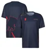 2022新しいF1 TシャツフォーミュラワンTシャツレーシングチームロゴTシャツ夏のメンズスポーツベアーブル短袖クイックドライトップ