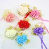 Artificial Flowers Wedding Decorations Bridal Hand Bridesmaids sisters wrist Rose Flowers