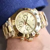 Designer tittar på Rolx Luxury Ceramic Bezel Rubber Strap Black Bezel Automatic Rose Gold Men Watches 40mm Water Proof Sports Wristwatches 116509 116503 116515 X7RID