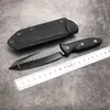 Marfione Custom Bork Socom Alpha Fast Kniv Camping Jaktficka Utomhus Frukt EDC Tool Militär Taktisk Gear Combat Defense Knives