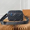 Men Crossbody Plaid Shoulder Bag Deisgner Handbag Embossed Flap Bags Leather Handbags High Quality Cross Body Casual Clutch Pack Classic Purse Black Original Totes