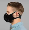 Masque de vélo en plein air masque de protection du visage en néoprène anti-smog au charbon actif Vélo Cyclisme Sports Masques anti-nez réglables