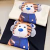 Short Summer Sleeve Print Earphone Tiger Loose Female t Ancient Home Couple Clothes Men and Women Alike