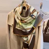 Silk Wool Scarf Women Fashion 135x135 Silk Large Square Scarf Shawl Lady Autumn Winter Beach Travel Offic Luxury Wool Wraps