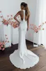 Sexy rückenfreie Sommerhochzeitskleider Brautkleider 2022 Jewel Neck Ärmellos Vestidos De Novia Long Sweep Damenmode für besondere B284N