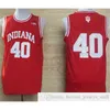 SJZL98 NCAA Indiana Hoosiers College 4 Isiah Thomas Jersey Red White 40 Cody Zellerステッチ11 Victor Oladipo Universityバスケットボールジャージシャツ