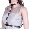 Riemen harnas pastel goth dames breed lederen cummerbunds riem voor vrouwen sexy merk