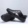 breathables Summer Men Hollow Hole Antiskid Sandals Breathable Split Sandal Leather Trend Ankle Wrap Mens Casual Loafer Shoe Wholesale Shoes l4Dq#