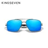 Kingseven Brand Men's Aluminium Solglasögon Polariserade män speglar manliga solglasögon sportglasögon som kör D Sol N7755 220511