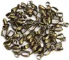 100PCS/LOT Metal Pinch Clip Clasp Bail Finish Necklace Pendant Clasps Claw Bail Hook Connectors Accessories Findgings for Jewelry DIY Craft Making #7x19MM