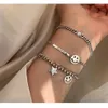 Harajuku Edelstahl Smilzarmband für Männer Frauen Retro Schmuck Glücksheitige Party Geschenke Verstellbare Perlen Armband295y