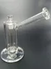 Petit verre clair huile Dab Rigs Bong narguilé recycler les tuyaux de fumer avec des accessoires de joint de 14mm