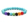 8mm Natural Crystal Stone Strands Charm Bracelets Handmade Beaded For Women Men Yoga Sports Fashion Jewelry