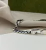 Hoge kwaliteit roestvrij staal ontwerper punk armband manchet armband mannen vrouwen dubbele letter hand sieraden unisex zilveren bedels Cubaanse Li2864