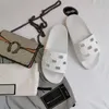 2022ss pantofole da donna moda punta aperta rotonda slip on sandali scorrevoli in gomma ragazze mocassini da spiaggia causali taglia euro 35-41