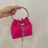 أكياس الدلو الحريرية خمر سلسلة رسول حقيبة صلبة اللون