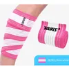 1 pièces 90*7.5 cm Powerlifting élastique genouillères Bandage jambe Compression mollet genou soutien sangle enveloppes bande orthèse sport sécurité