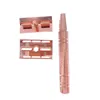 NXY Rose Gold Razor Classic Double Edge Safety Razor för Mens ShavingWomens Hårborttagning med rakblad Manuell rakapparat 220414