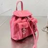 Bolsas escolares femininas de náilon 3 cores estilo mochila estilo alta qualidade bolsas correntes alças bolsa cáqui mochilas clássicas mini sacolas